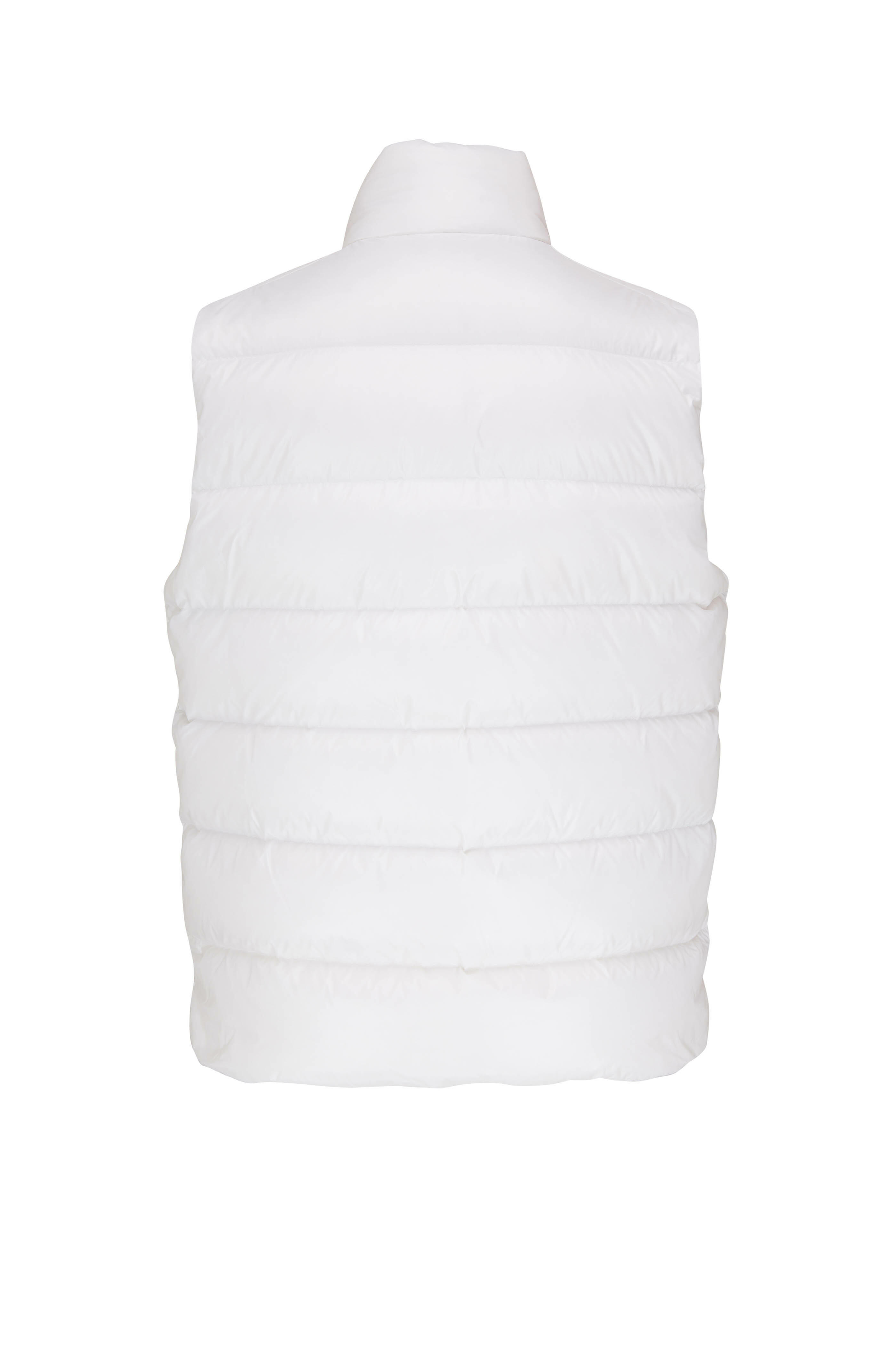 Moncler - White Quilted Puffer Vest