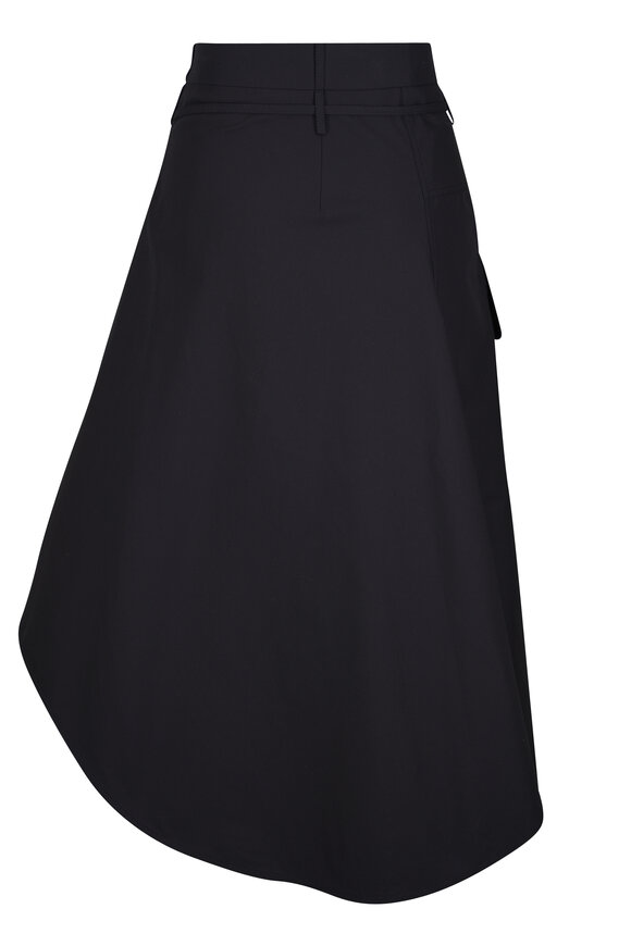 Bottega Veneta Double Black Compact Cotton Toile Skirt - view 3