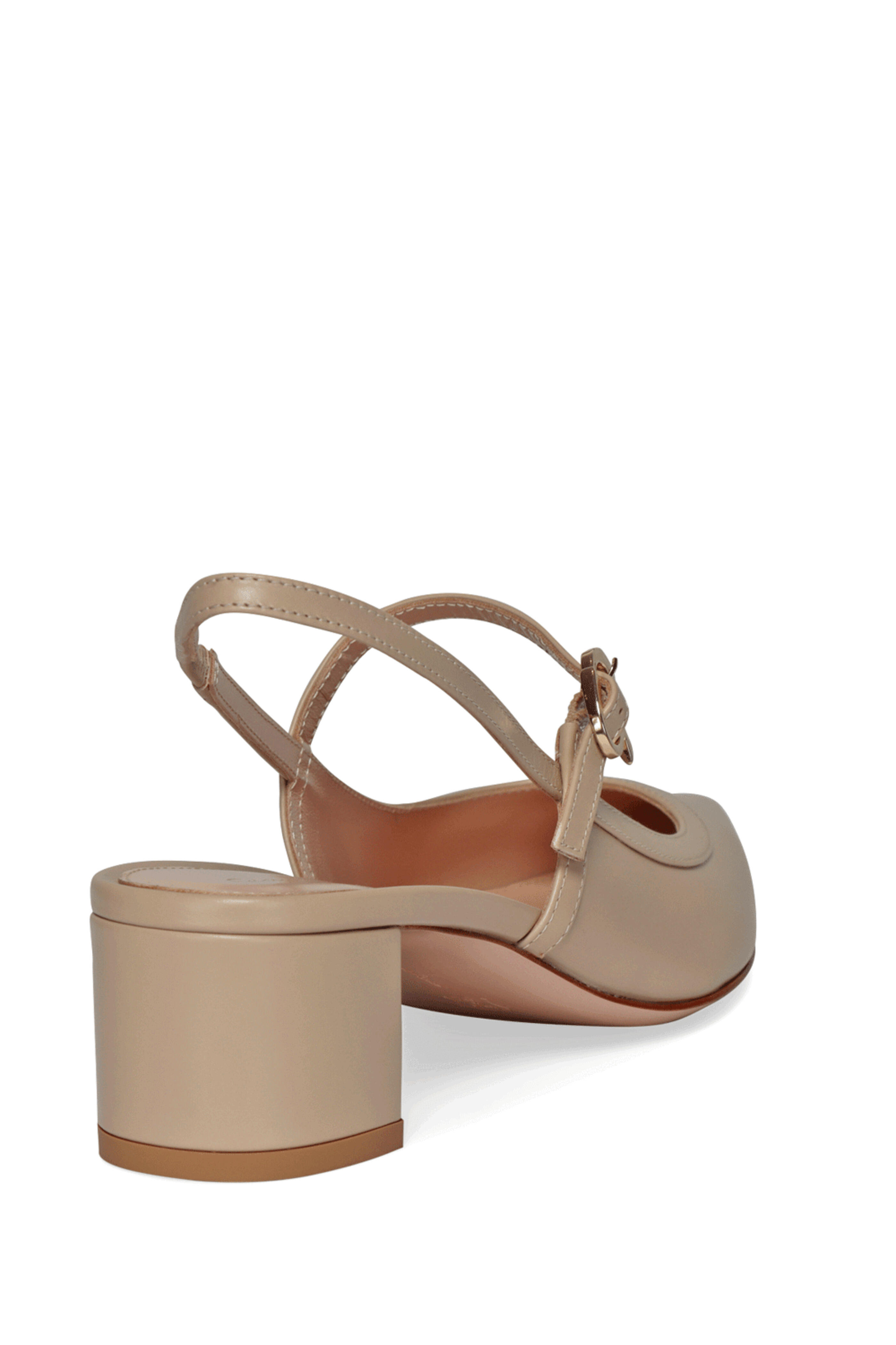 Gianvito Rossi - Mary Jane Sand Leather Slingback Pump, 45mm