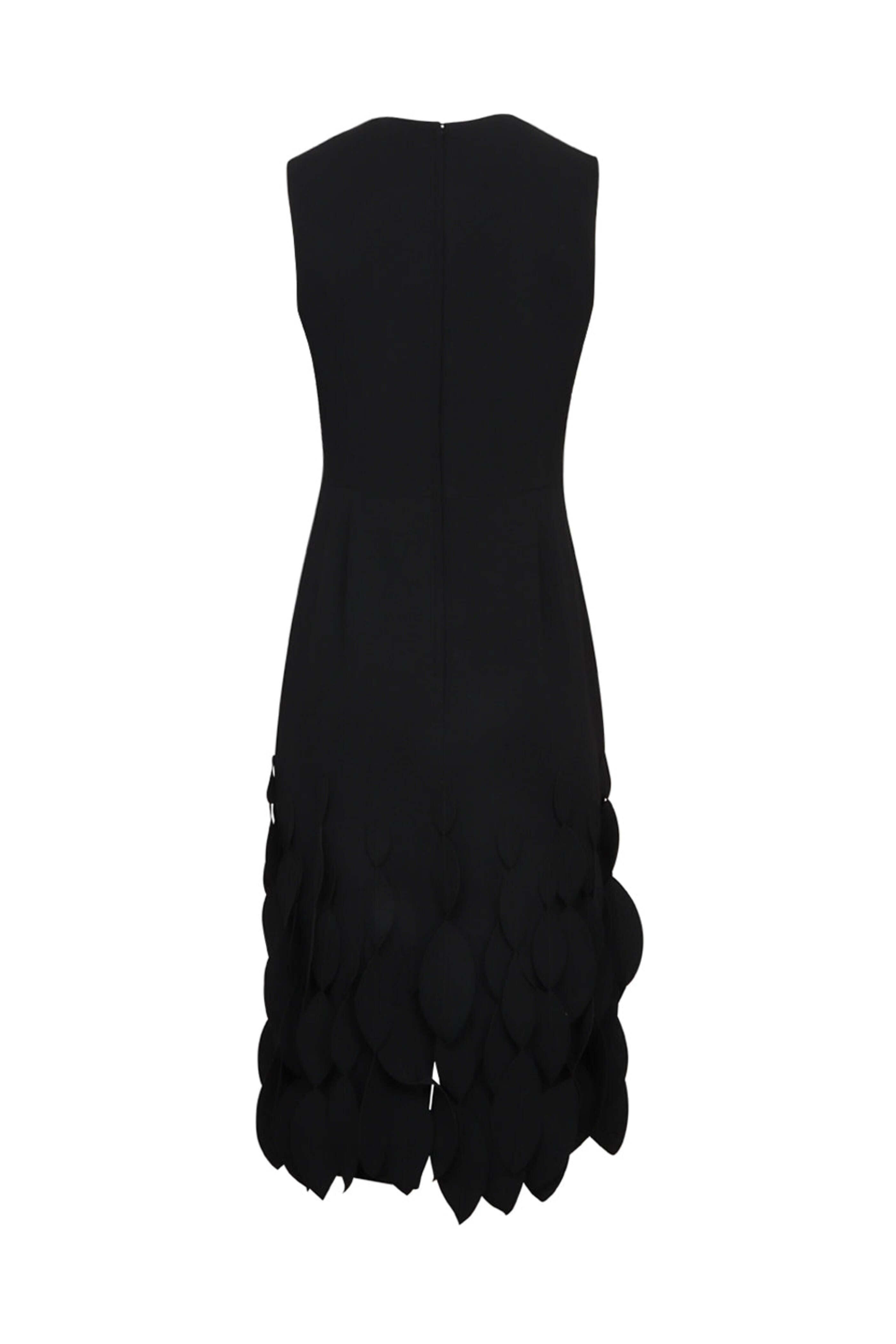 Catherine Regehr - Black Oval Fringe Jackie Cocktail Dress