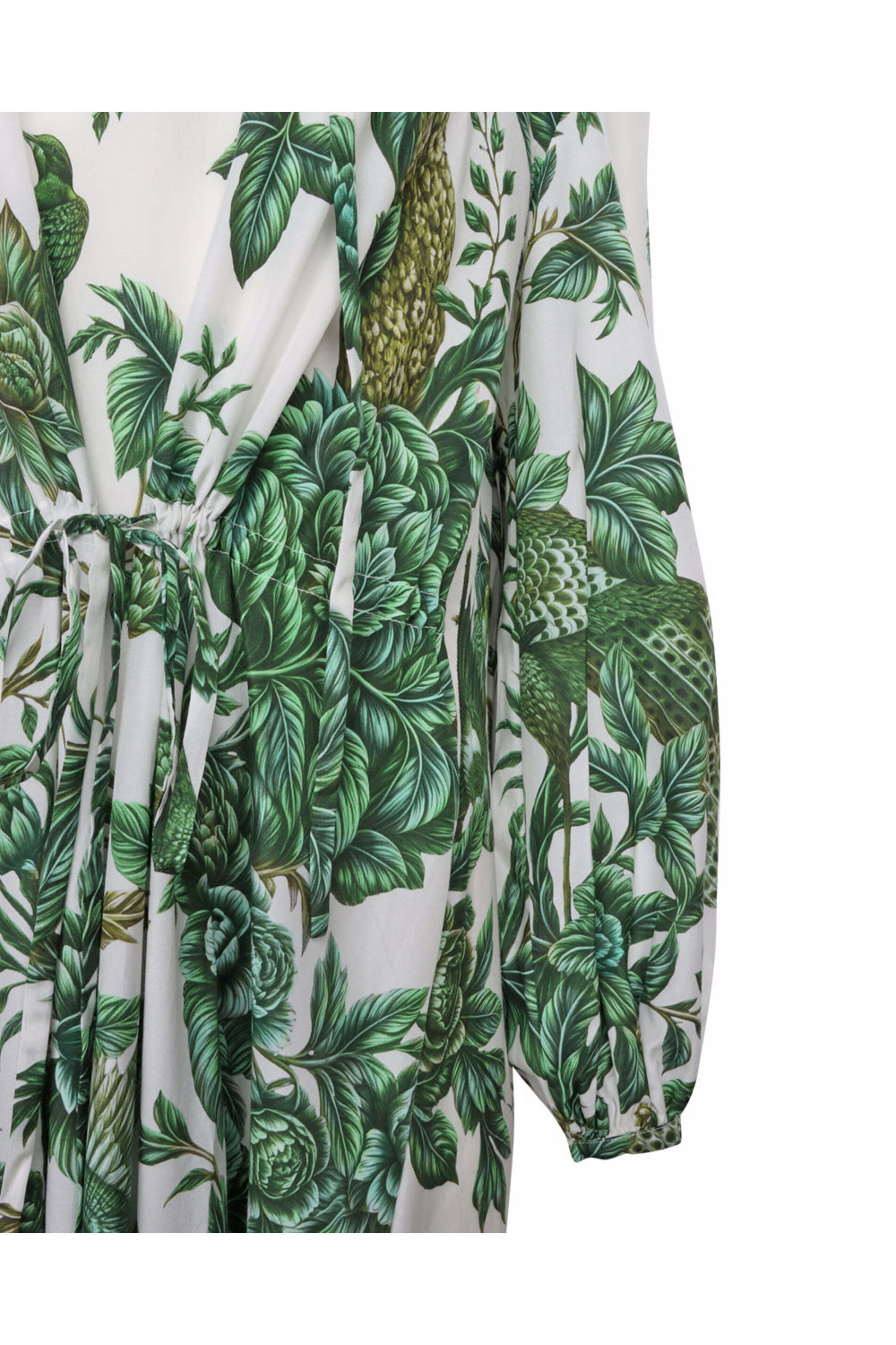 F.R.S. - Green Toile Silk Eione Habotai Dress