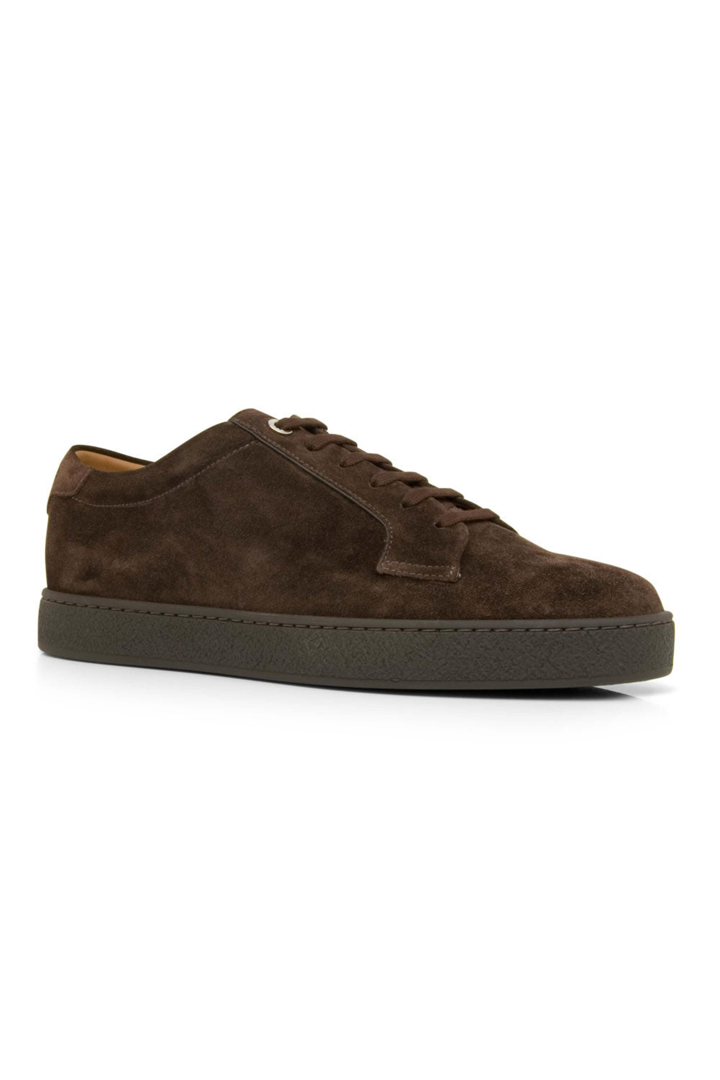 John Lobb - Molten Suede Sneaker in Dark Brown