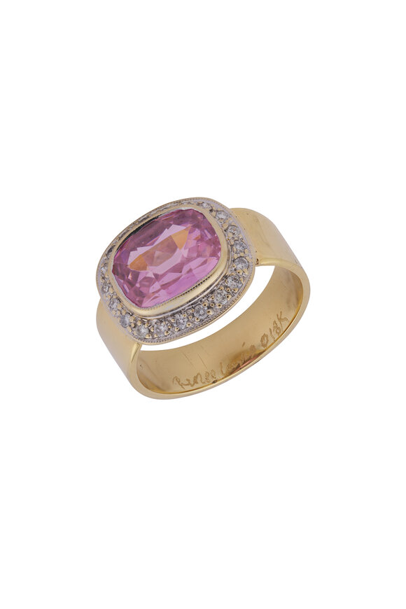 Renee Lewis Diamond & Kunzite Ring