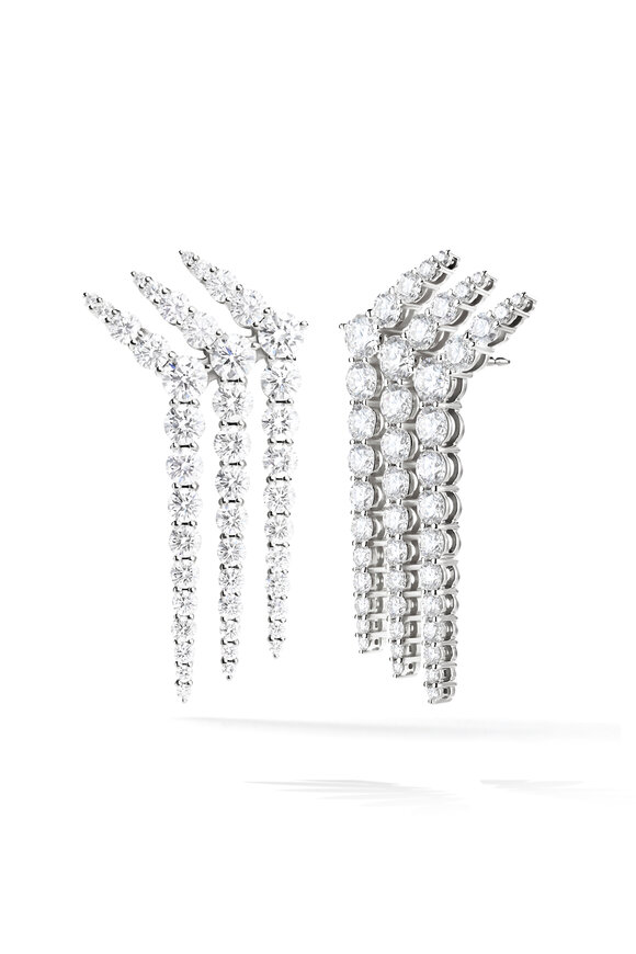 Melissa Kaye - 18K Diamond Triple Layer Earrings