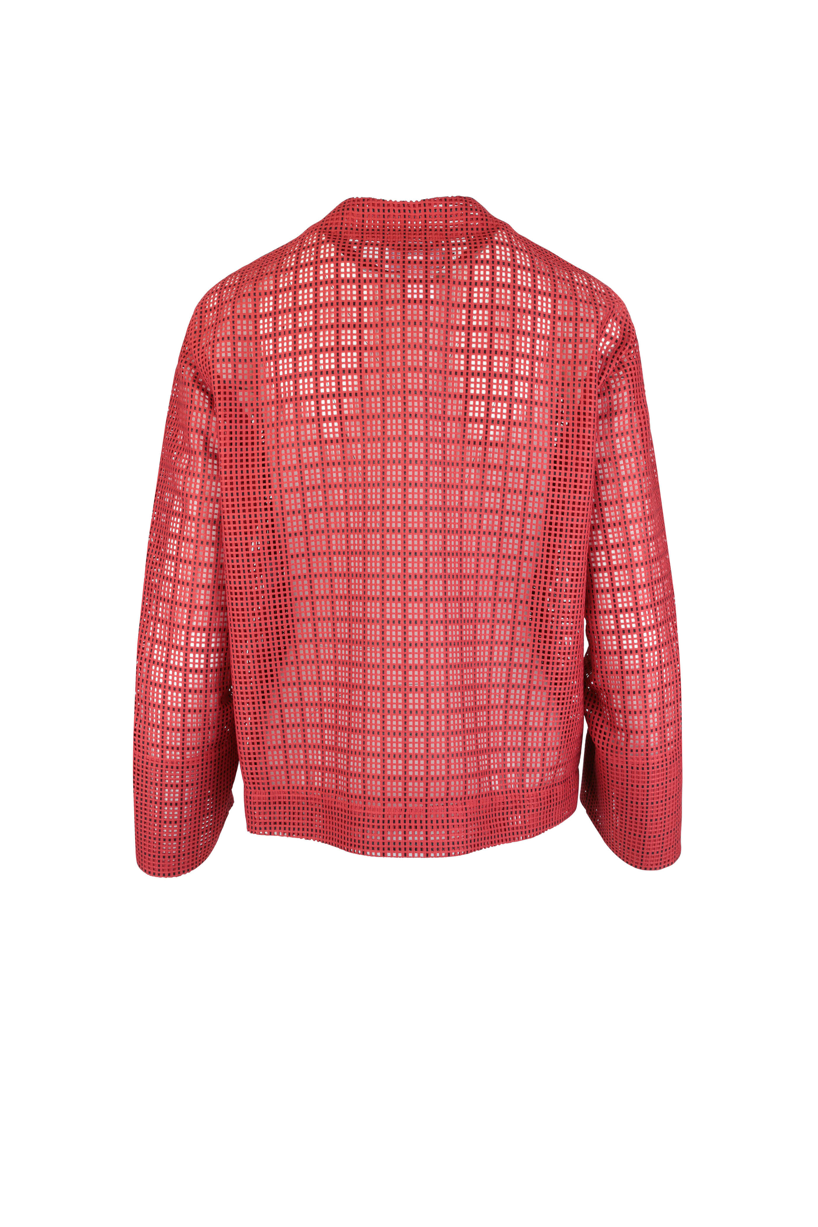 Akris Punto - Red Grid Mesh Jacket