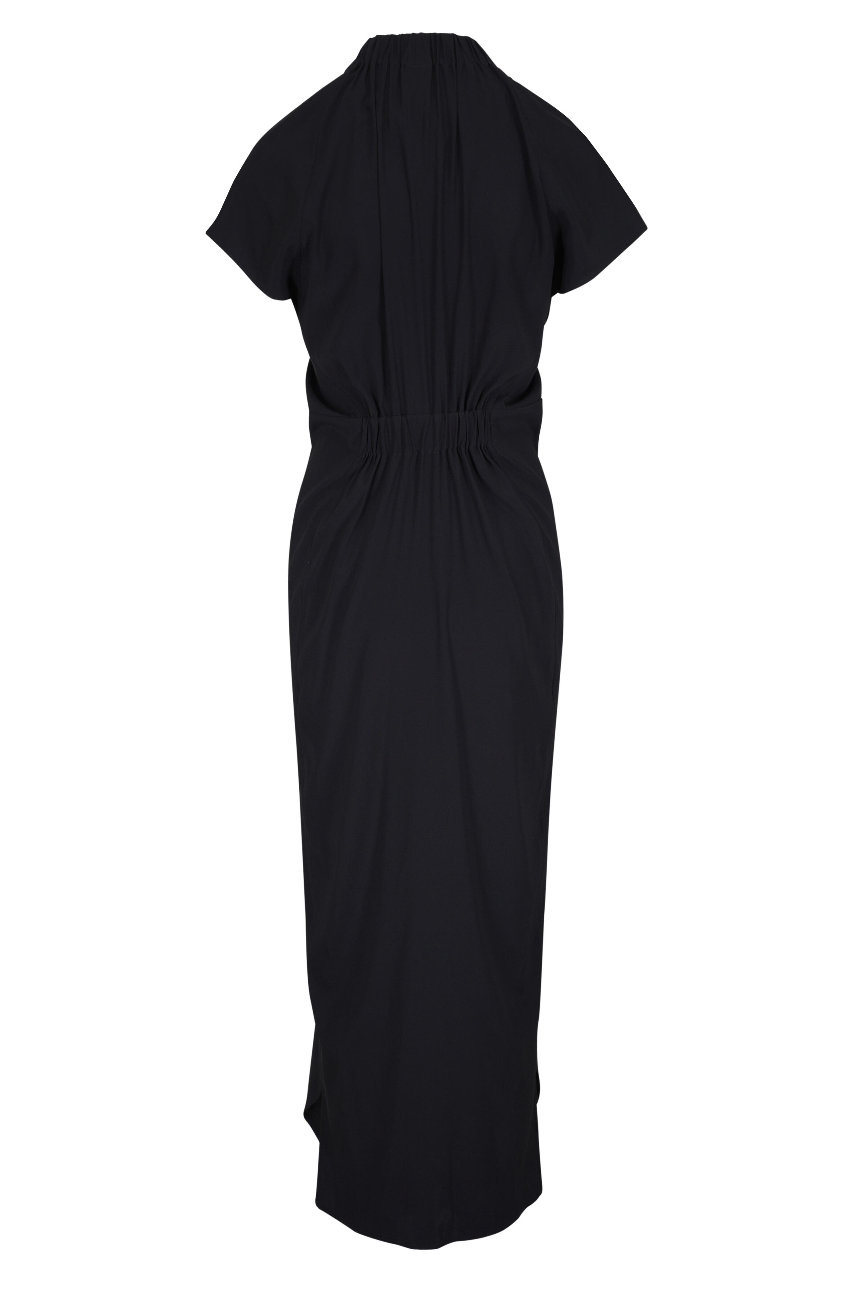 Zero + Maria Cornejo - Stella Black Ruched Dress