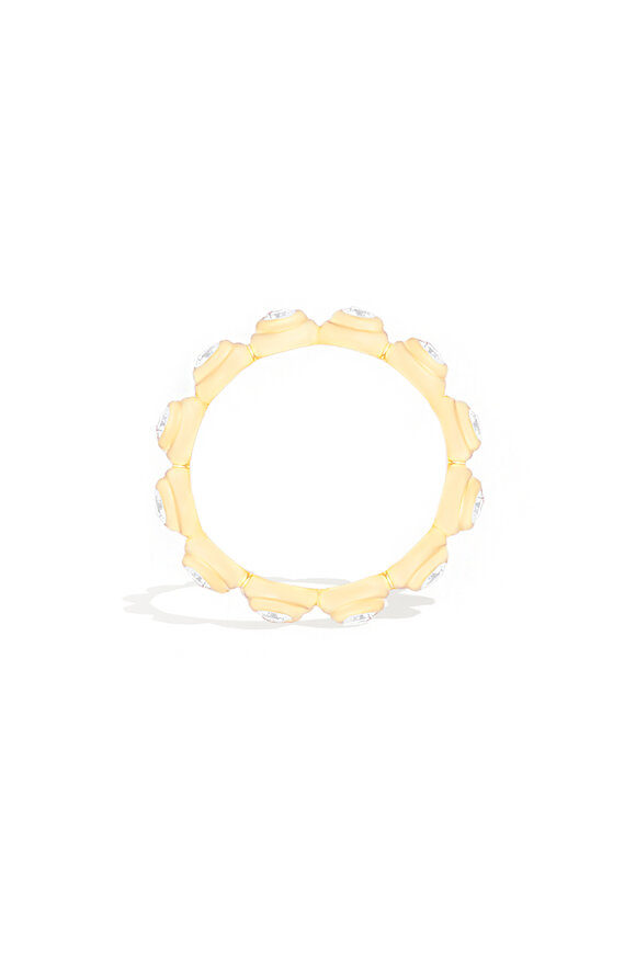 Campbell + Charlotte 14k Yellow Gold Evolve Large Stacking Ring - view 2