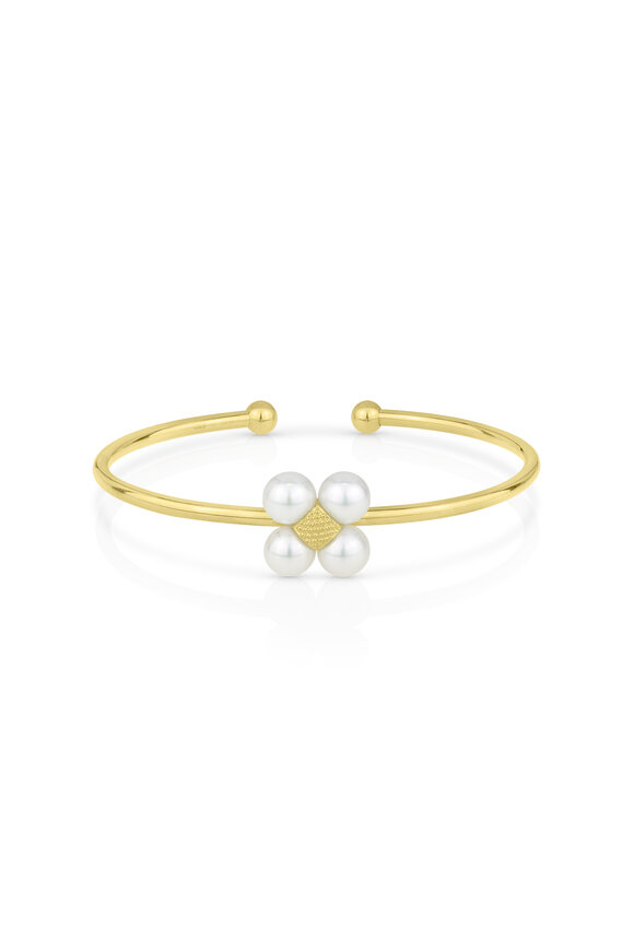 Paul Morelli 18k Yellow Gold Large Pearl Tube Sequence - view 1