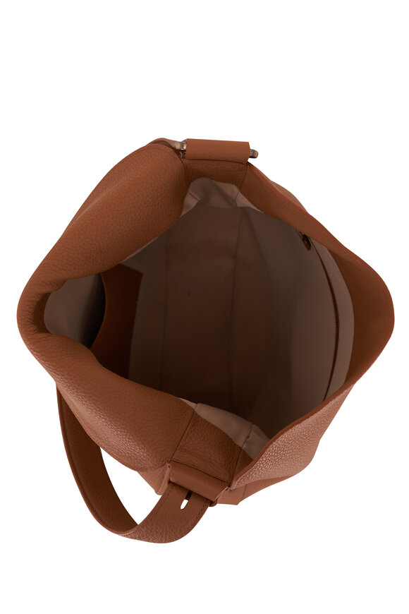 Akris - Medium Anna Cuoio Leather Hobo Bag 