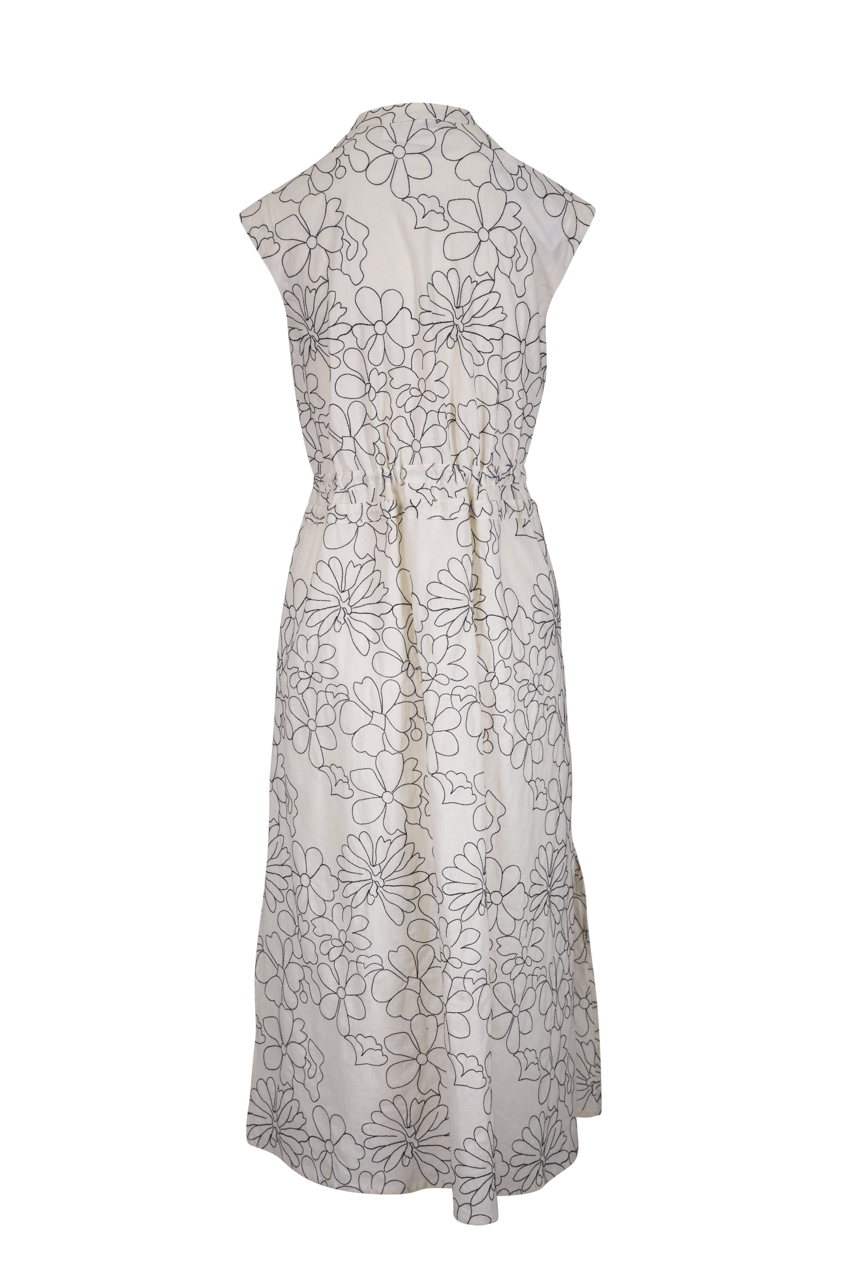 Bogner - Cecile Embroidered Linen & Cotton Dress