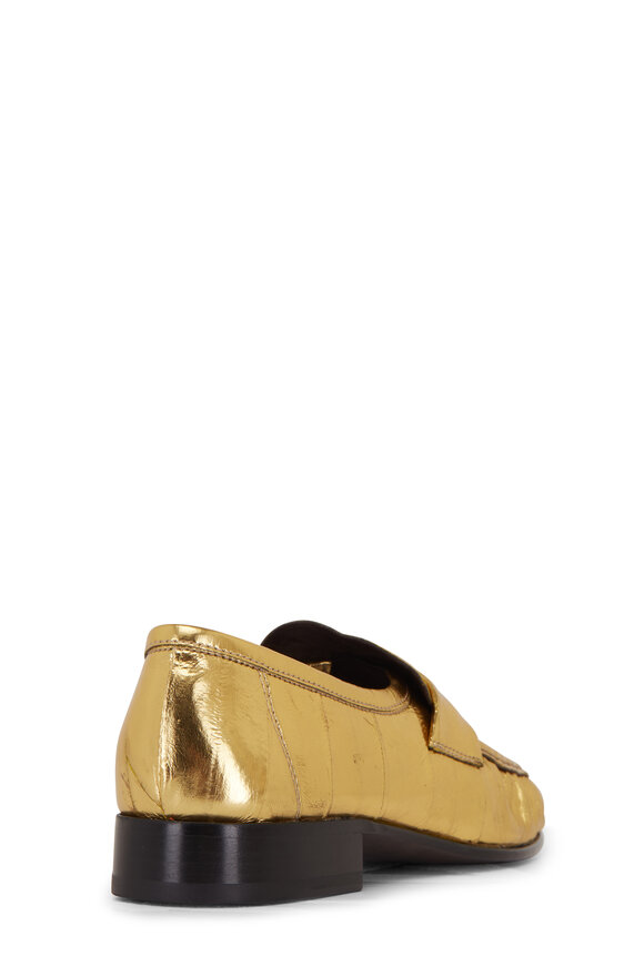 The Row - Gold Eel Loafer