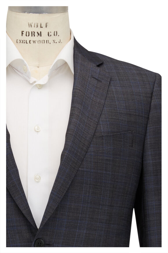 Canali - Gray 130s Wool Soft Windowpane Suit