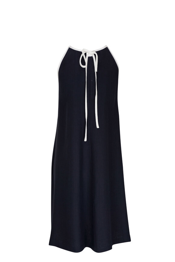 Lafayette 148 New York - Ink Linen Tipped Swing Dress