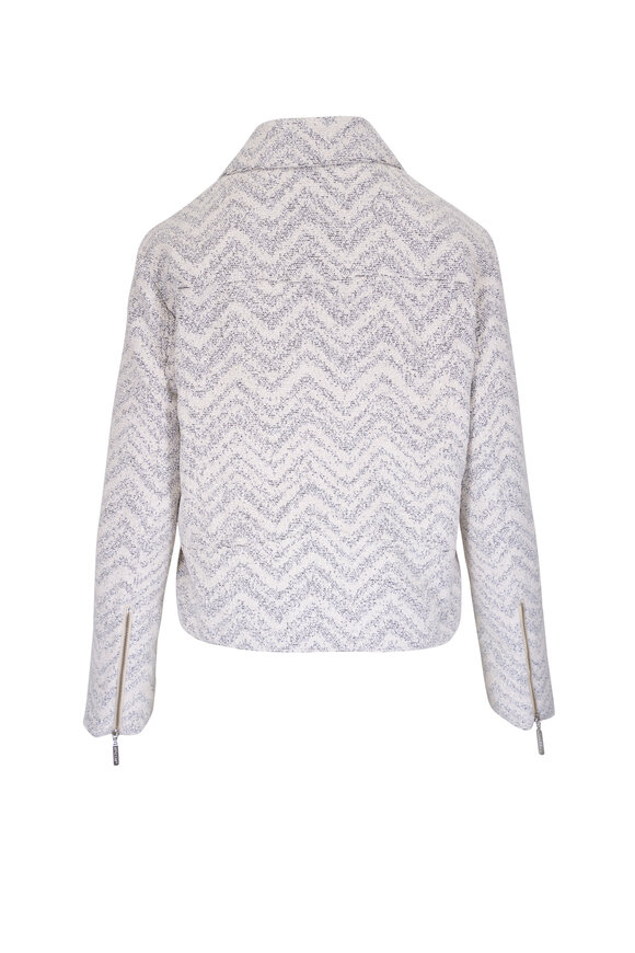 Missoni - Ecru Boucle Moto Jacket