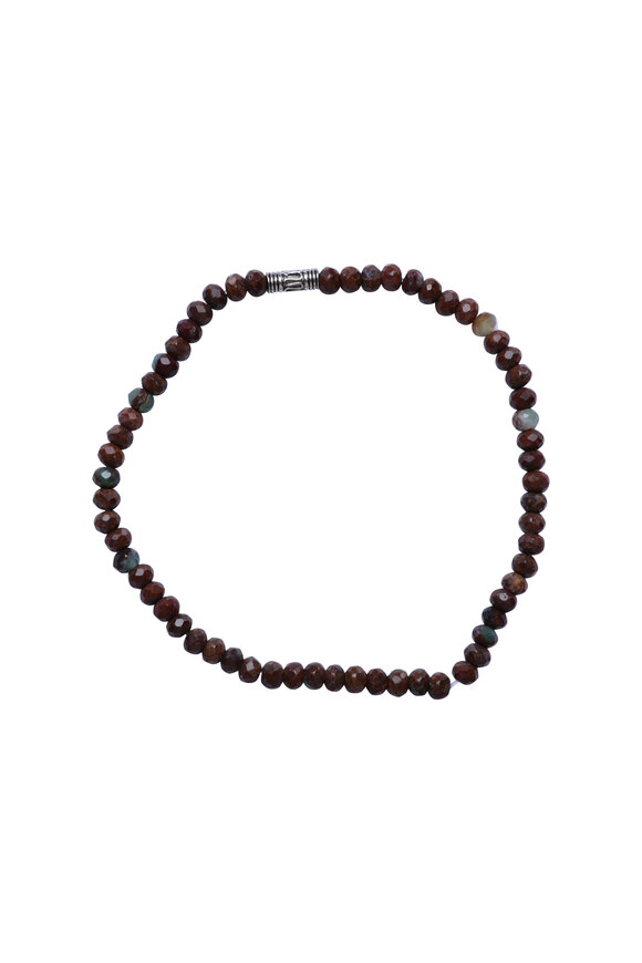Spivey  Faceted Brown Tiger’s Eye Bracelet with Sterling