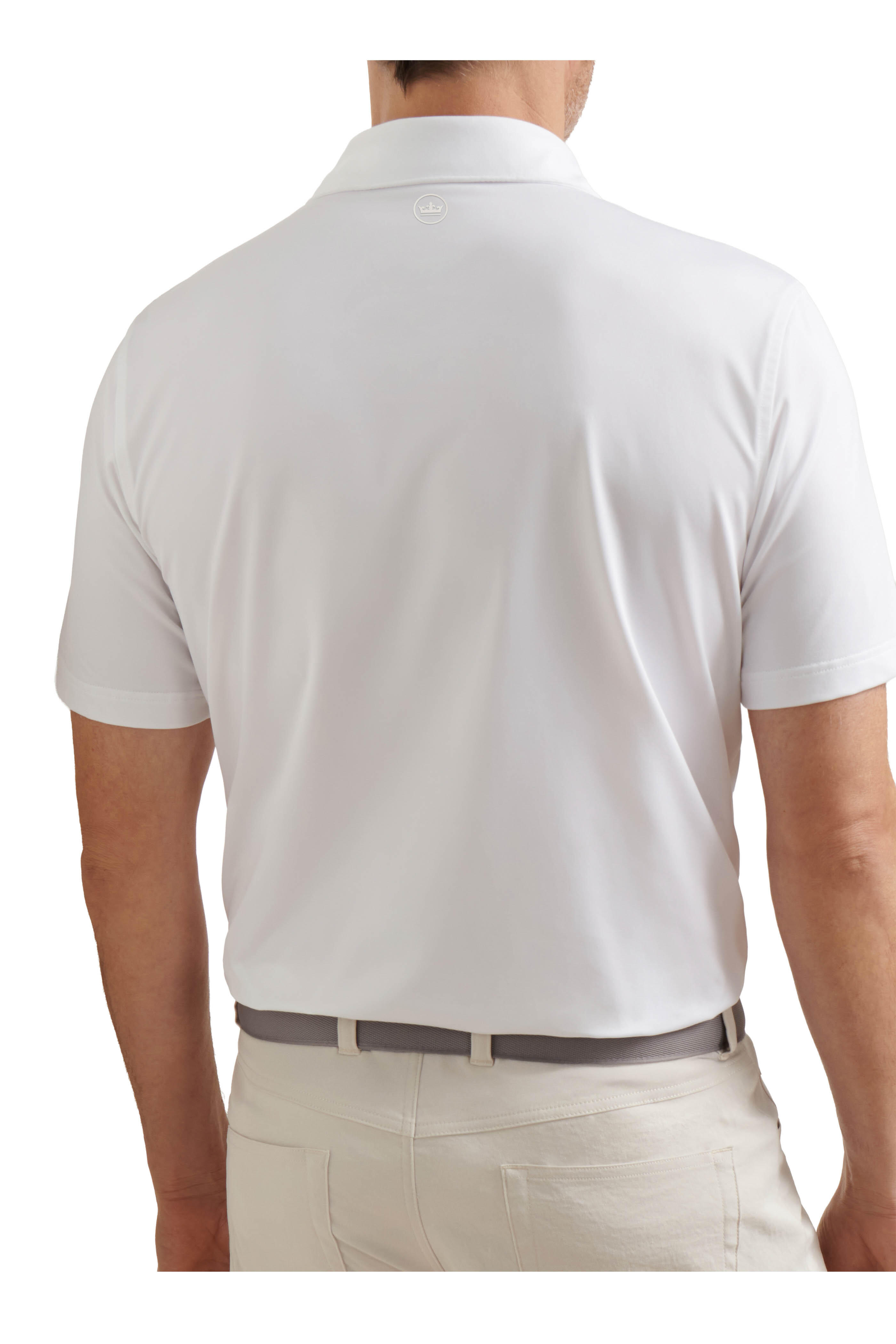 Peter Millar - White Solid Performance Jersey Polo