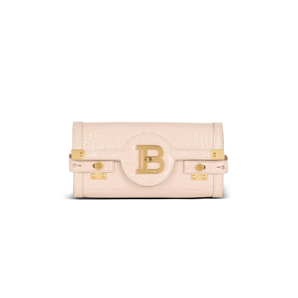 Balmain B-Buzz Pouch 23 Leather Clutch Bag Mitchell Stores