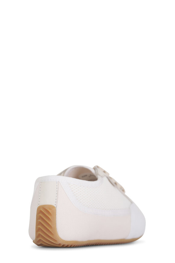 The Row - Bonnie Ivory Canvas & Suede Sneaker 