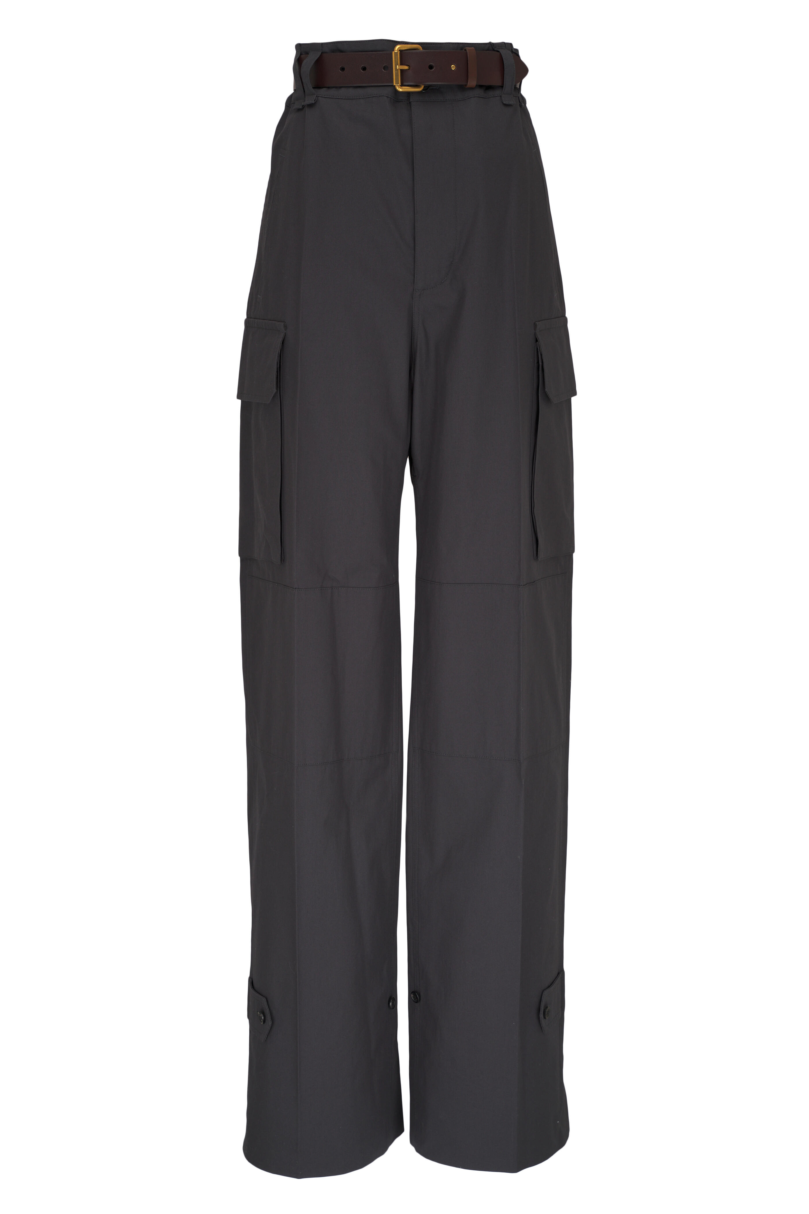 Saint Laurent - Dark Gray Belted Cargo Pant
