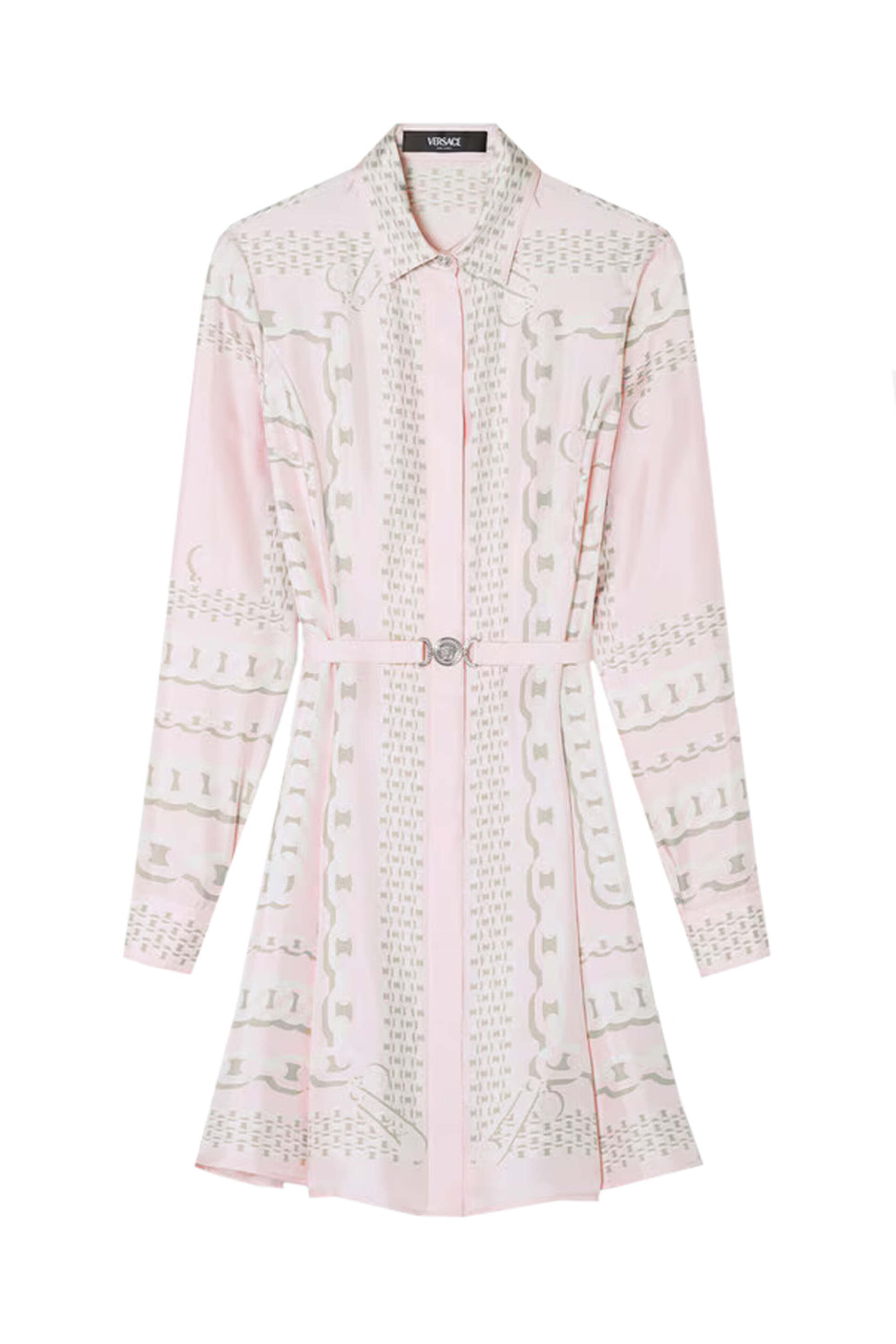 Versace - Pastel Pink Treasure Print Mini Dress