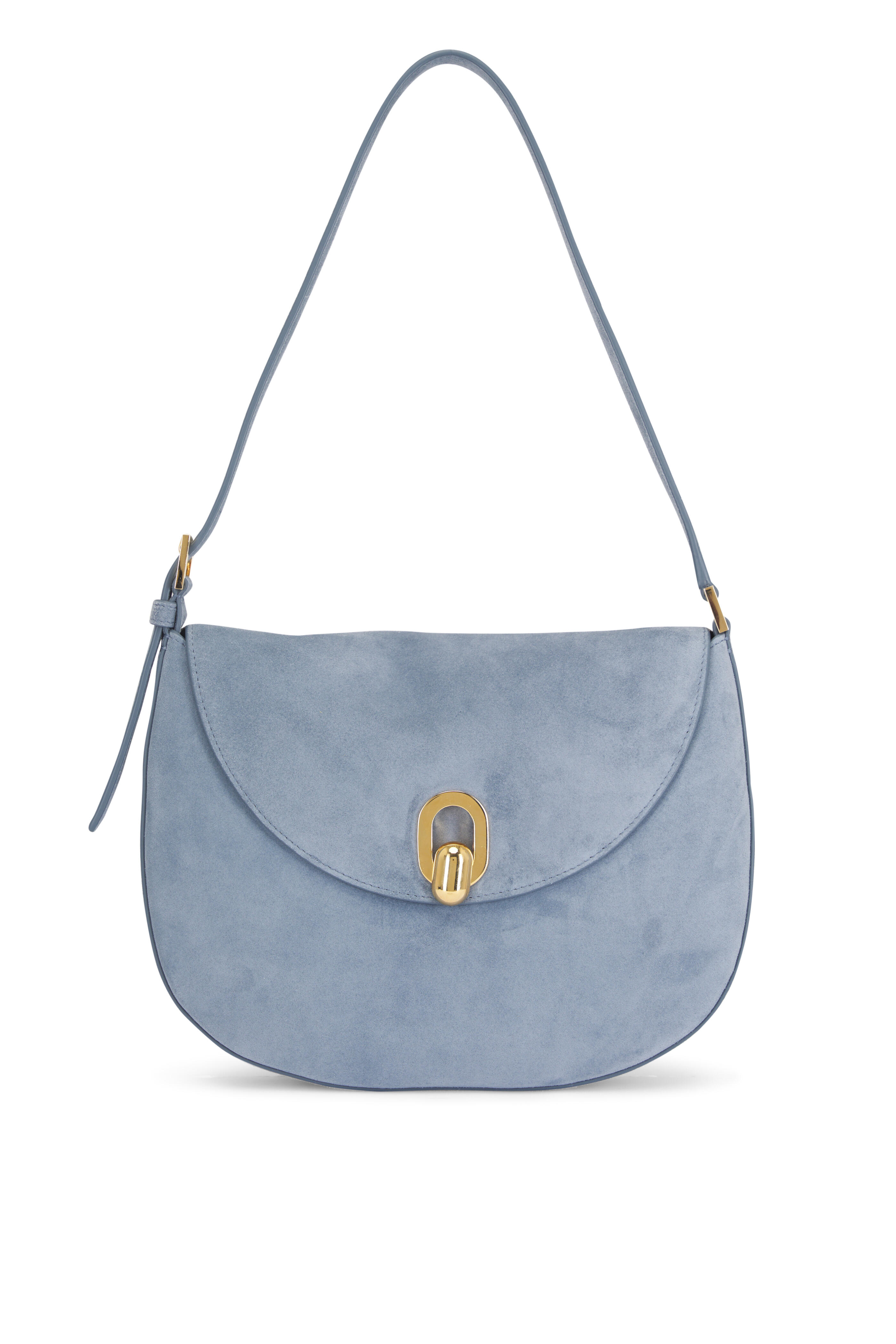 Savette - Small Tondo Denim Suede Hobo