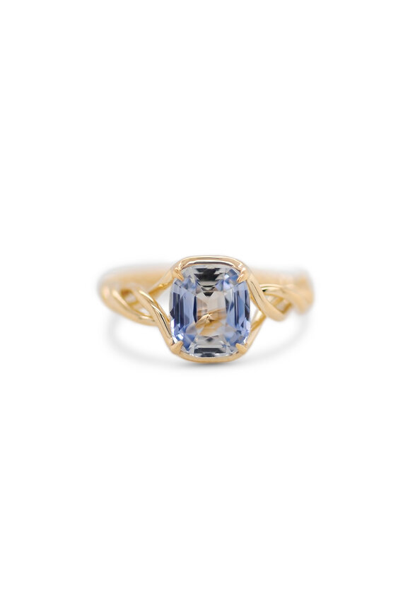 Kali Zoe 18k Yellow Gold Blue Sapphire Ring - view 1