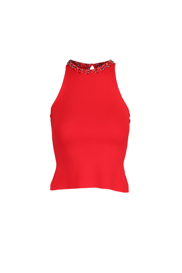 Staud Reina Beaded Trim Top - view 1