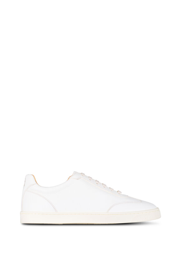 Brunello Cucinelli - Panama Off White Leather Sneaker