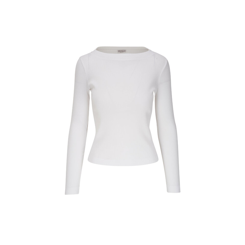 【★エレガント★】Brunello Cucinelli ☆ ハイネックトップ Brunello Cucinelli Cotton Turtleneck | Balardi