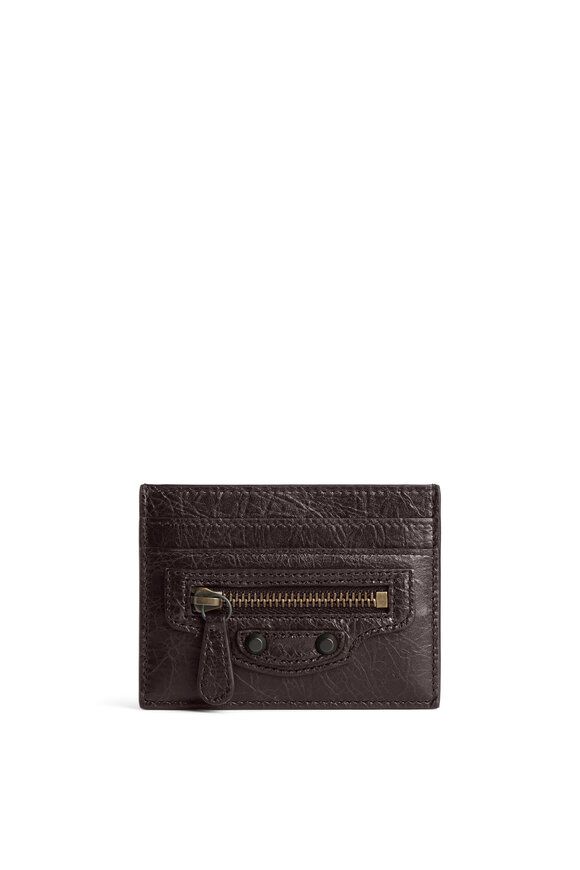 Balenciaga Le City Espresso Leather Card Holder - view 2