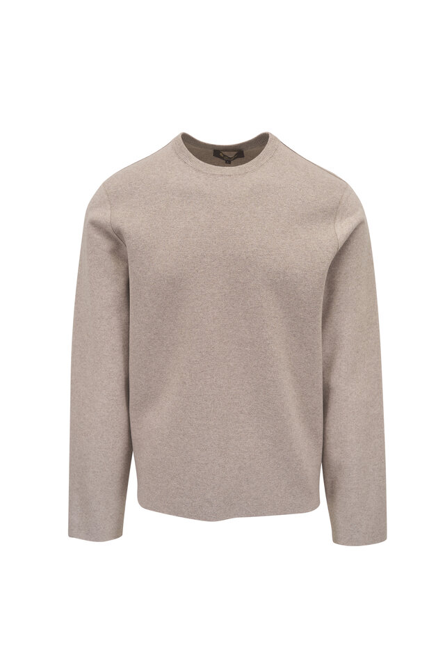 Loro Piana - Natural Mélange Cashmere Quarter Zip Pullover