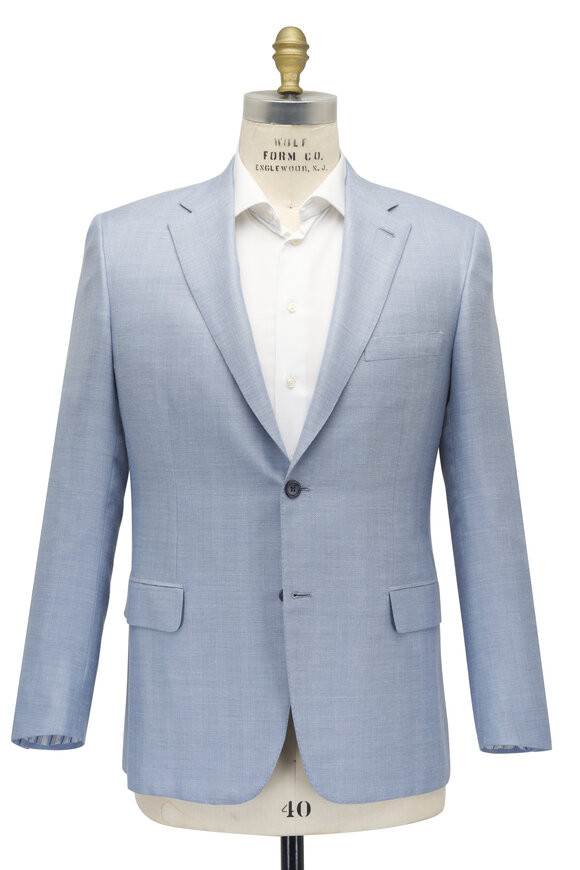 Brioni - Sky Blue Wool, Silk & Linen Sportcoat