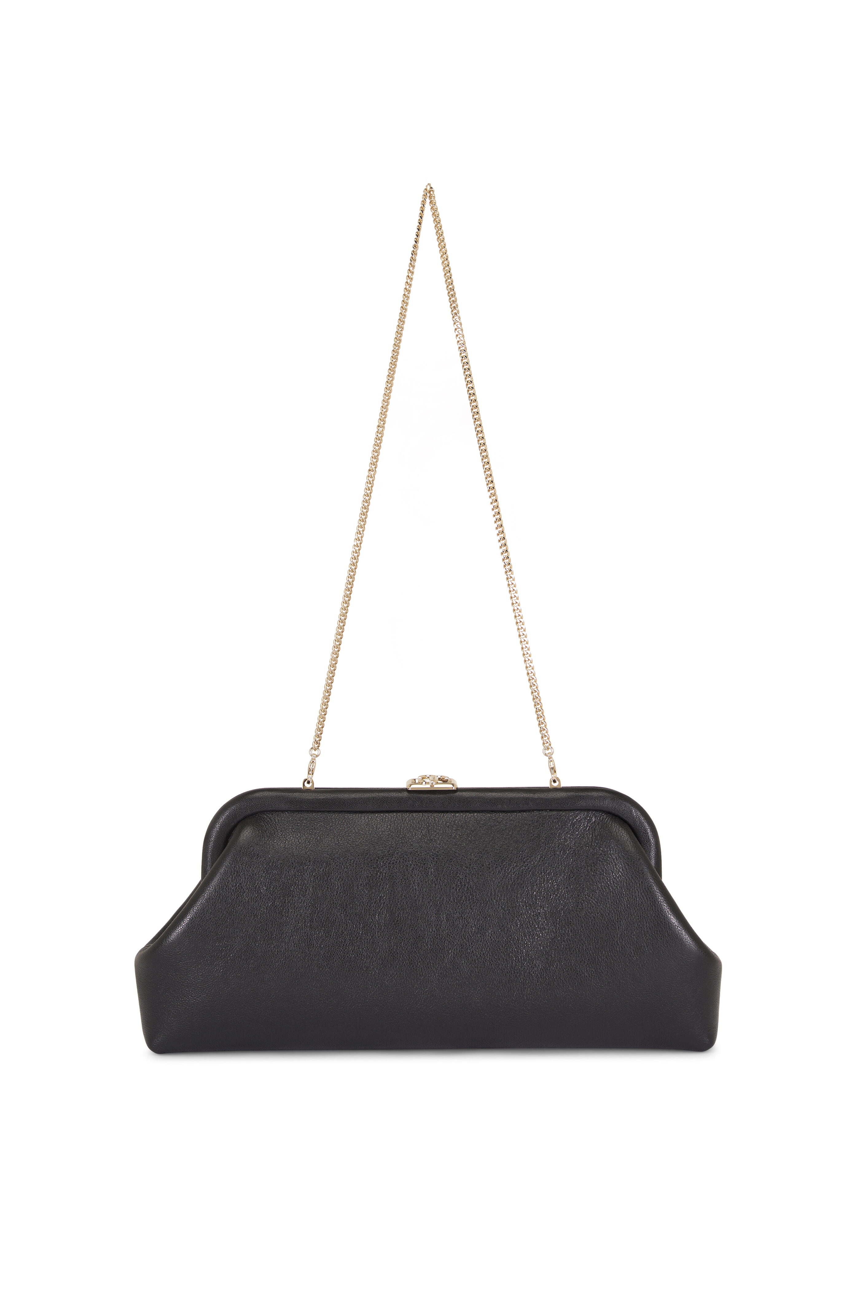 Jimmy Choo - Skylar Black Leather Clutch - view 5
