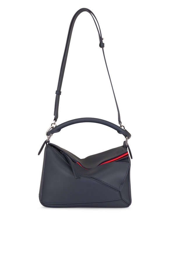 Loewe Puzzle Layers Multicolor Deep Navy Top Handle Bag - view 1