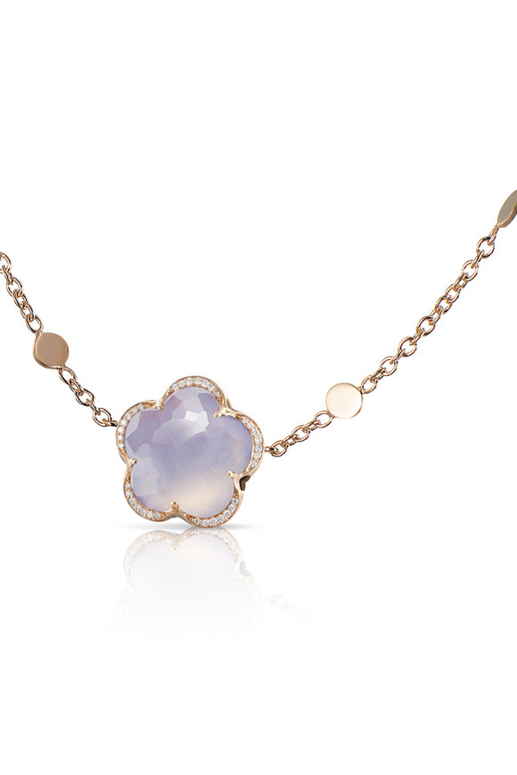 Pasquale Bruni - Bon Ton Diamond & Blue Chalcedony Pendant Necklace