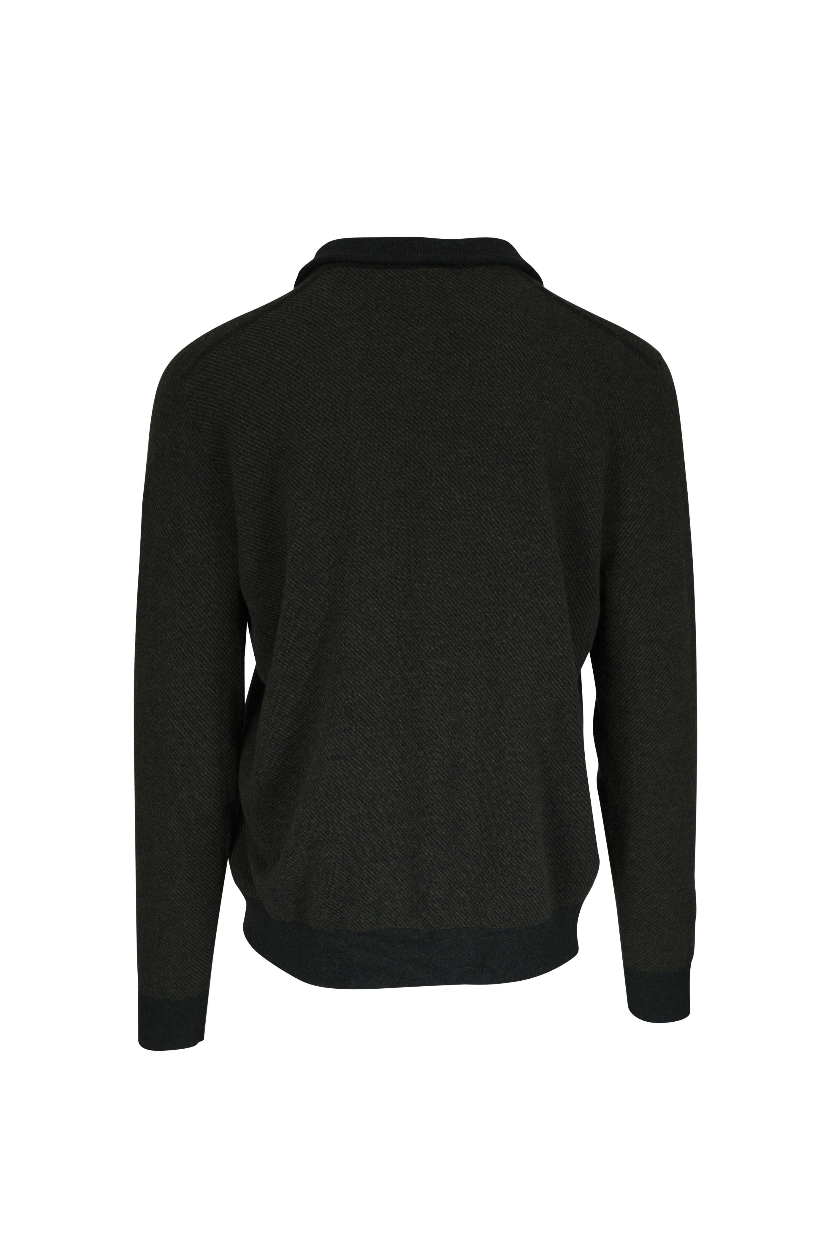 ロロピアーナ ハーフジップ Classic Half-Zip Baby Cashmere Navy Blue | Loro Piana US