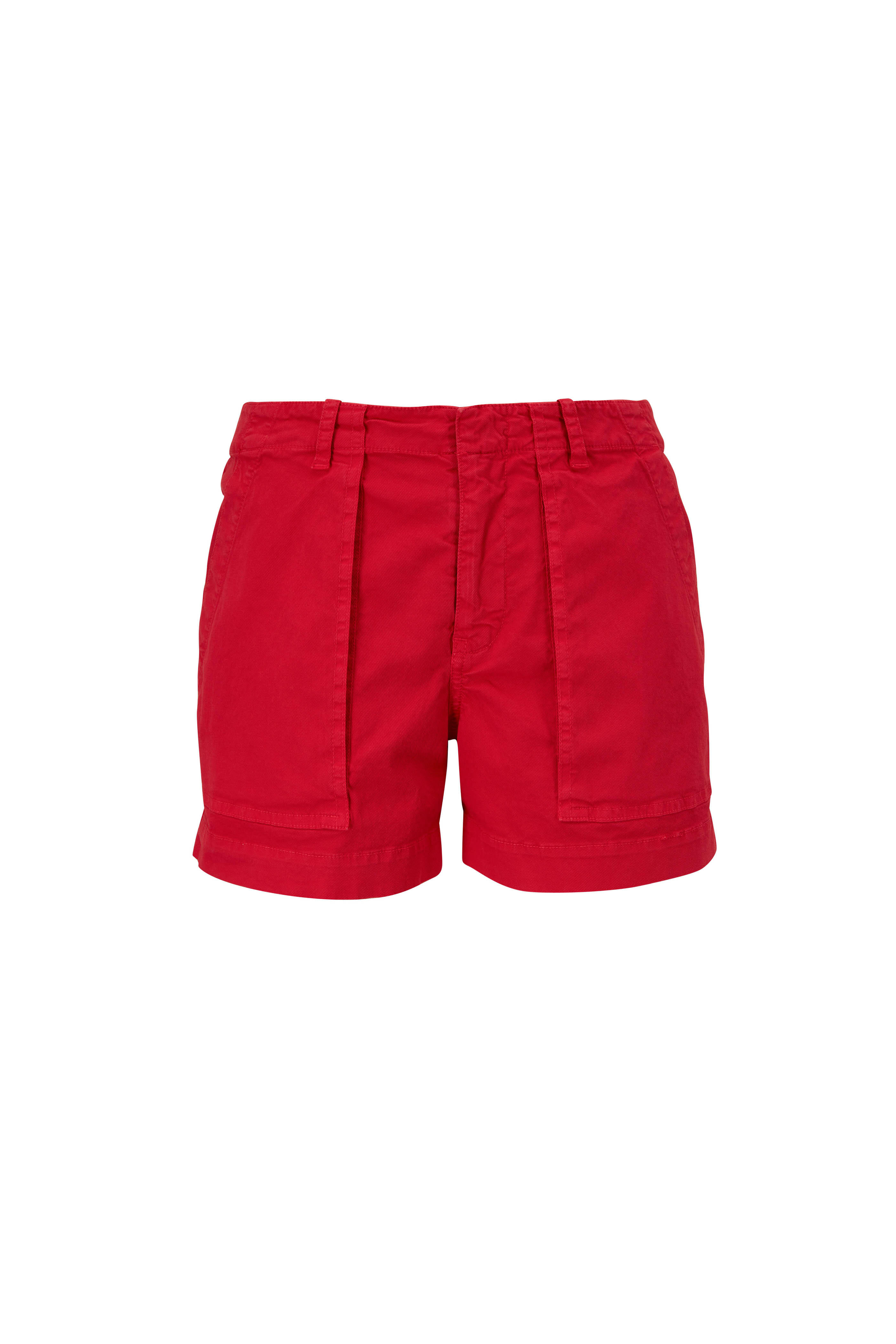 Nili Lotan - Sunfaded Red Utility Shorts | Mitchell Stores