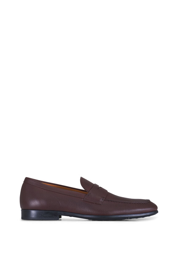 Tod's Mocassino Gomma Medium Brown Leather Loafer - view 2