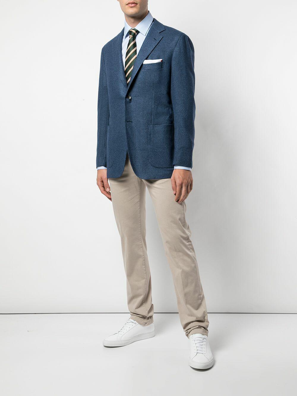 Kiton - Light Beige Five Pocket Slim Fit Pant