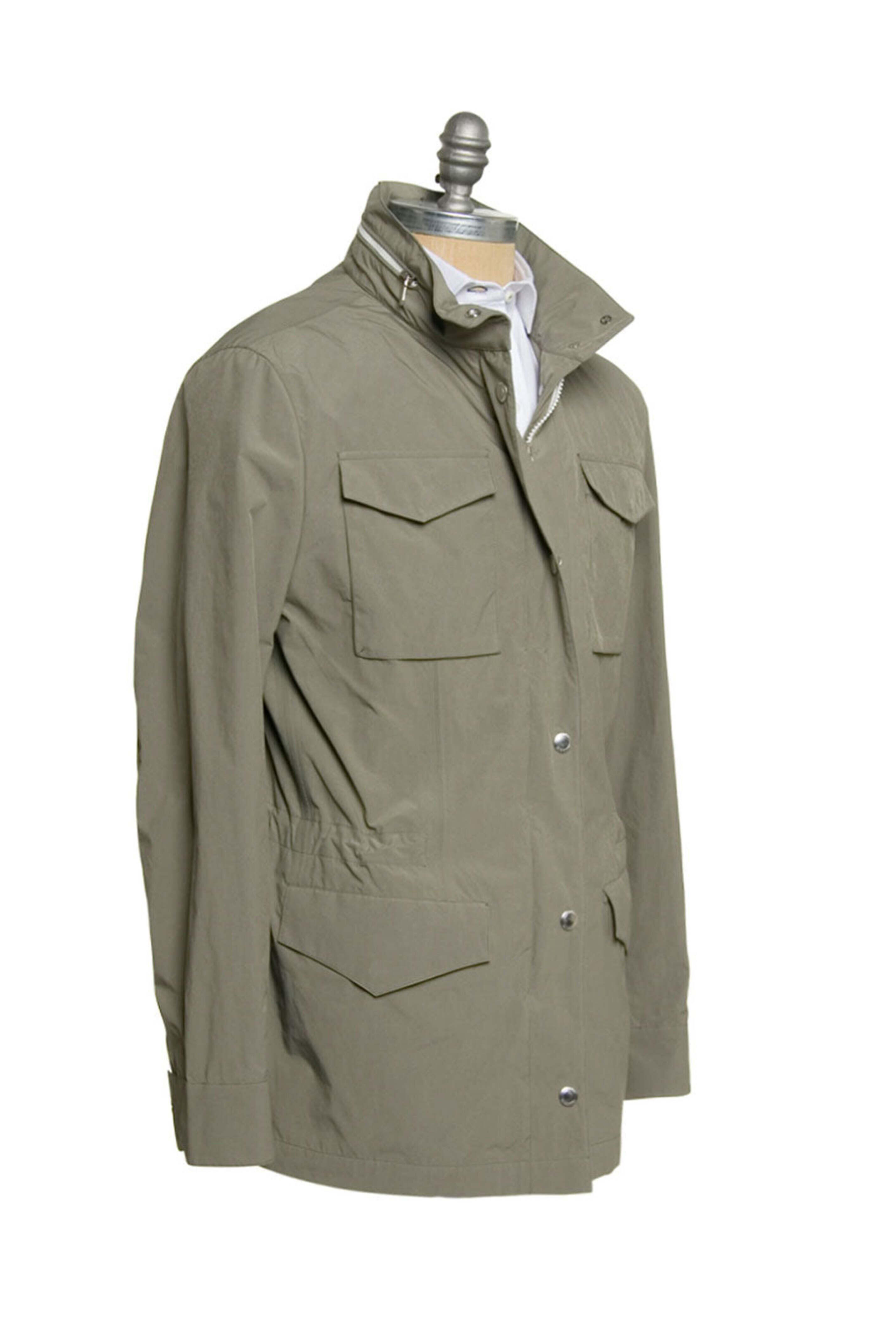 【関税＆送料込み】Brunello Cucinelli Green Jacket With Fix Brunello Cucinelli - Suede Trucker Jacket - Green Brunello