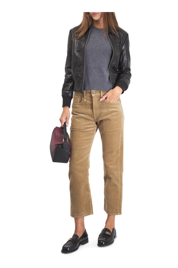 Lisa Yang Mable Graphite Cashmere Sweater  - view 4