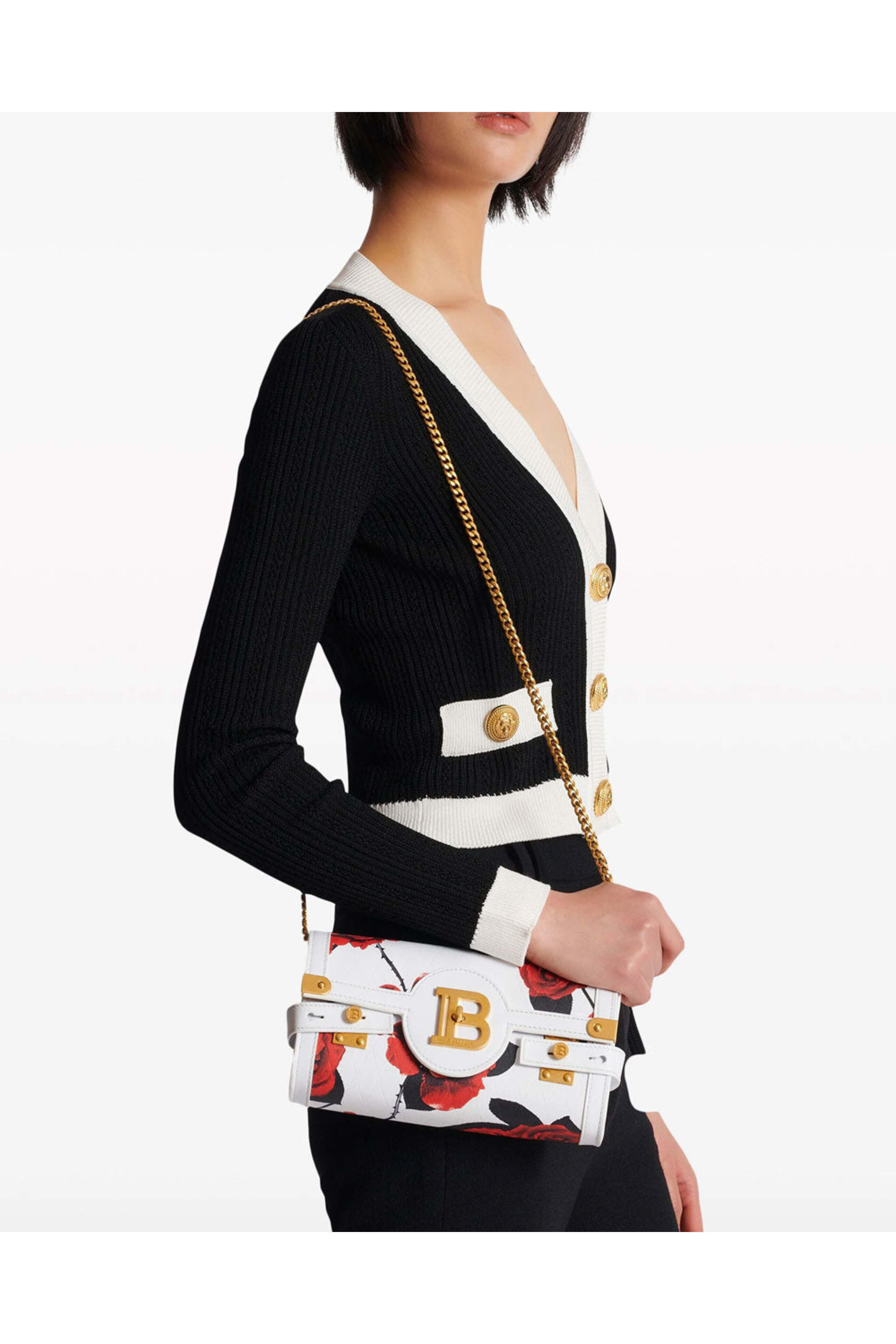 Balmain - B-Buzz 23 Rose Clutch