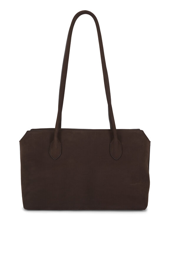 The Row Terrasse Brown Nubuck Leather Shoulder Bag - view 1