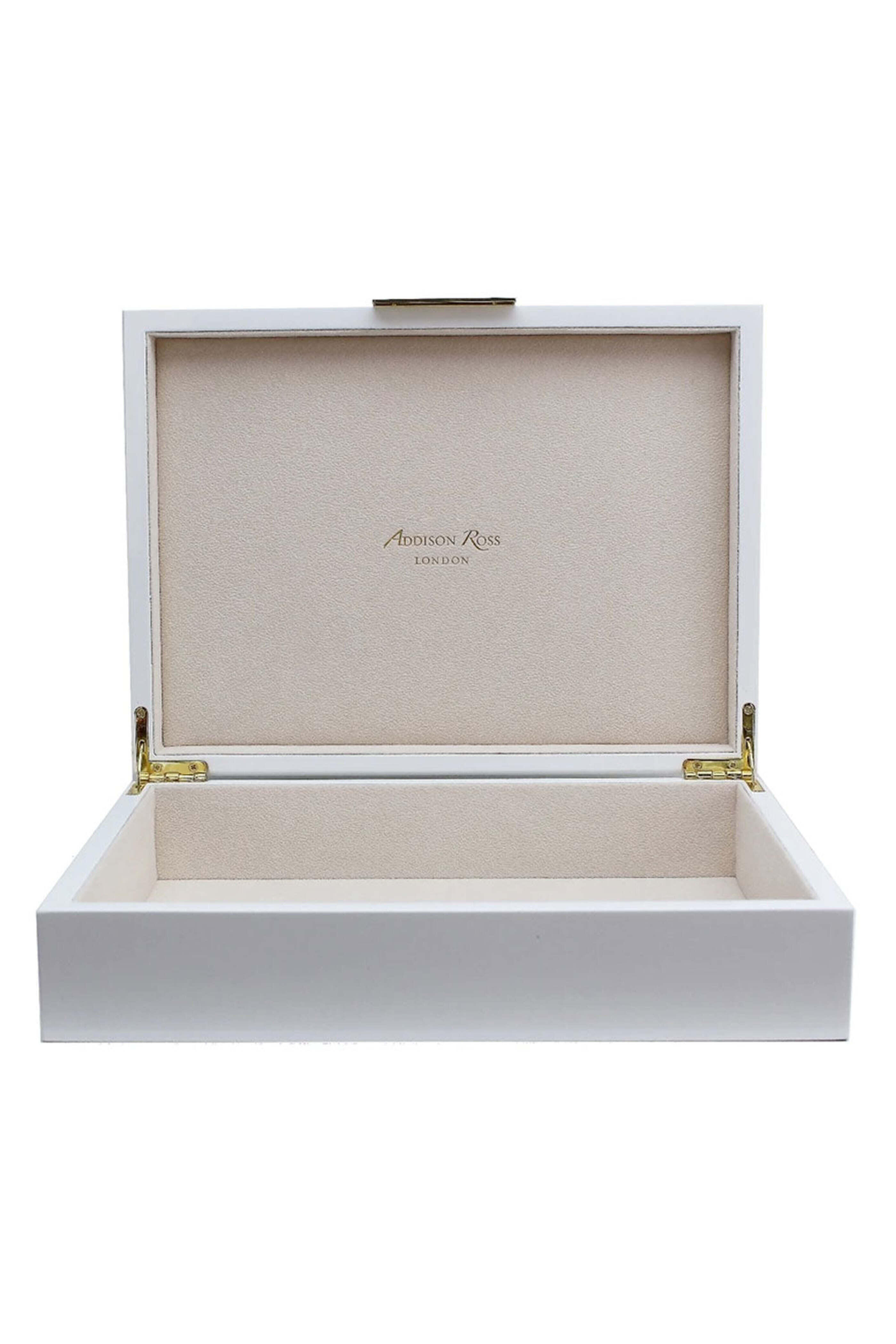 Addison Ross - White Lacquer Jewelry Box