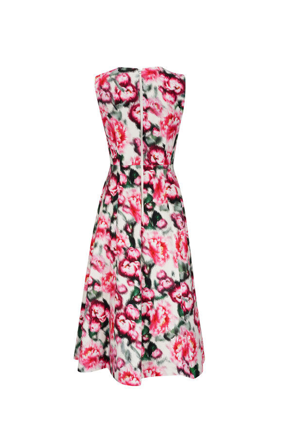 Adam Lippes - Eloise Pastel Floral Print Cotton Twill Dress