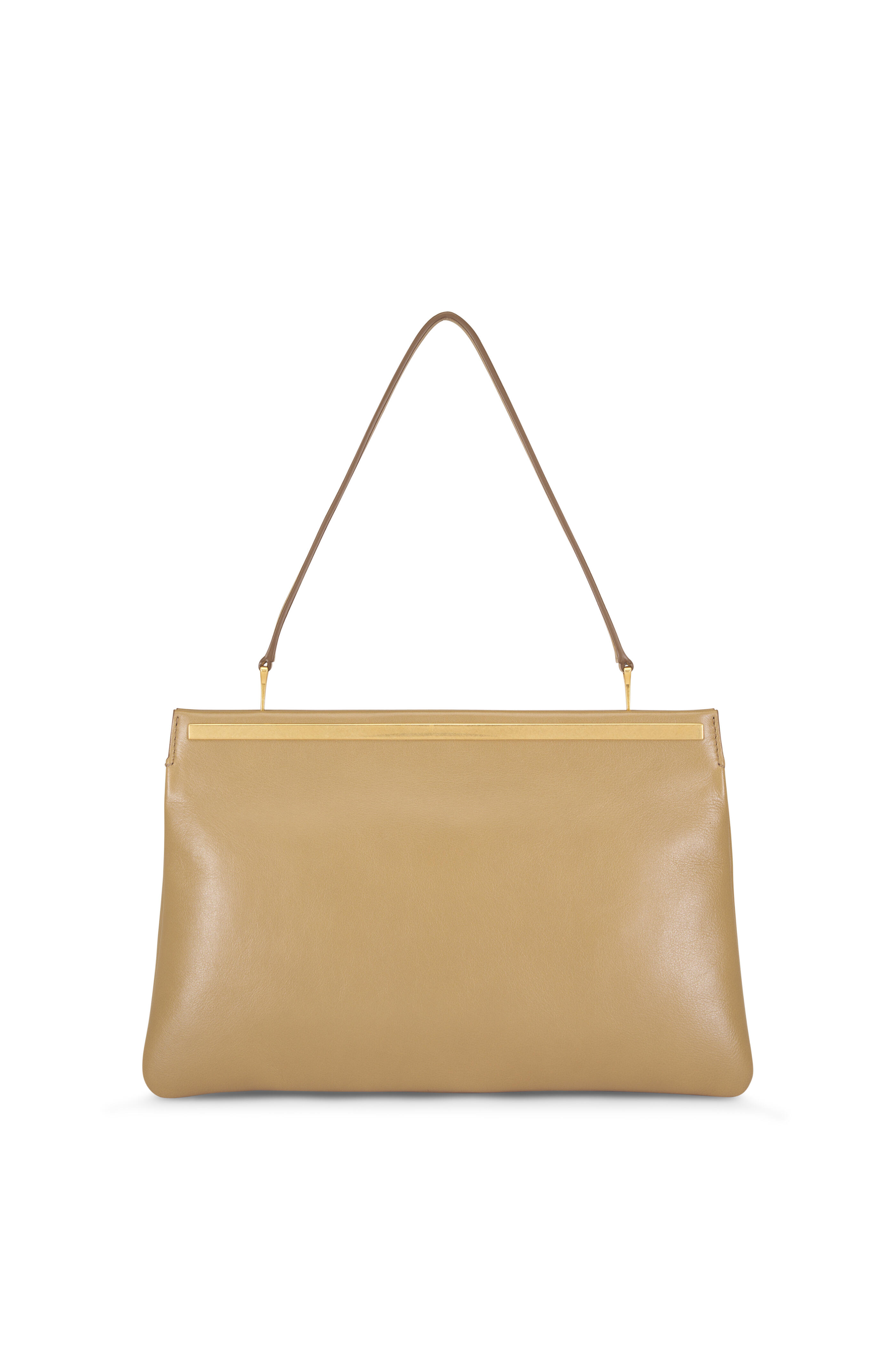 The Row - Elise Mustard Leather Top Handle Bag - view 2