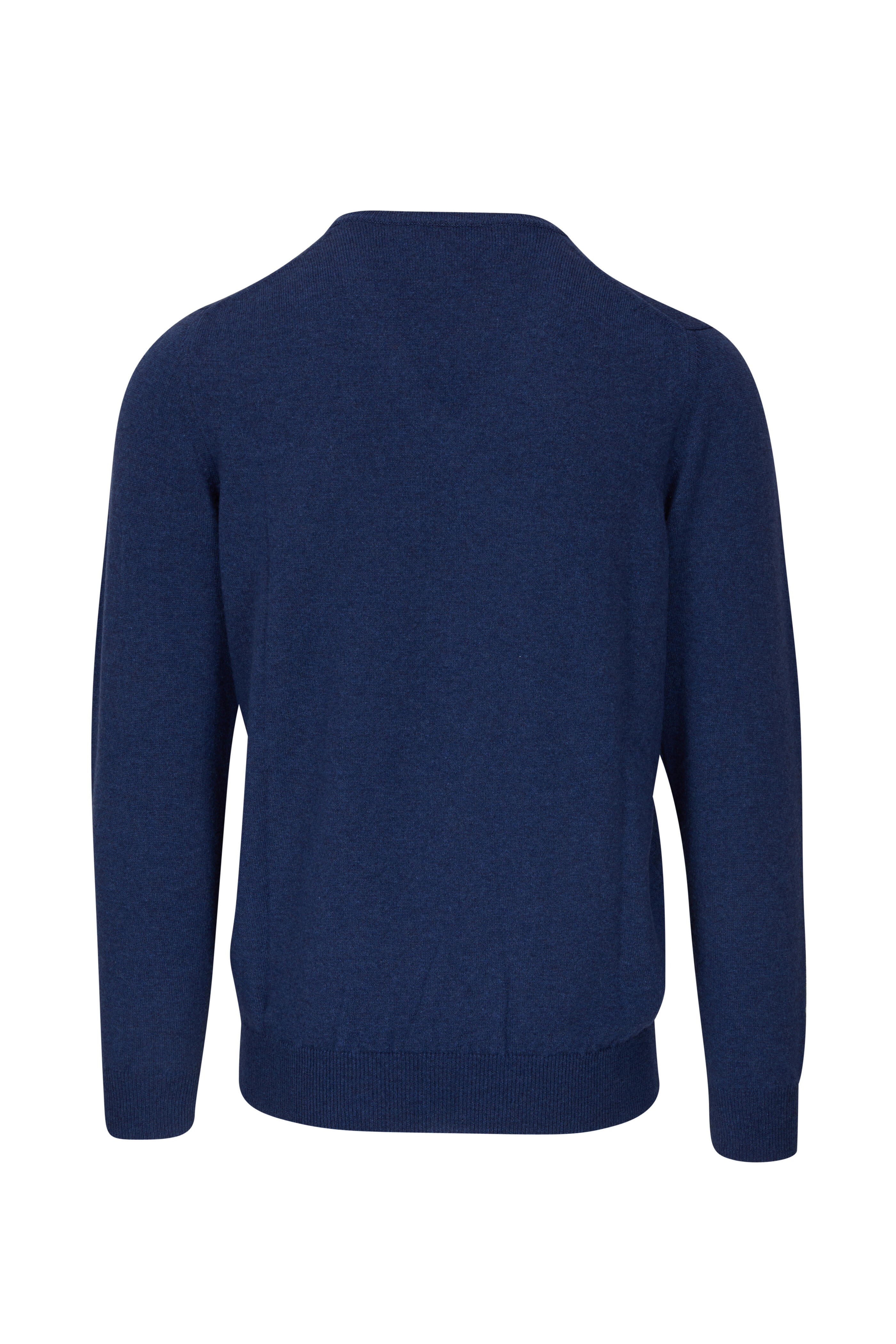 Fratelli Piacenza - Denim Cashmere V-Neck Sweater