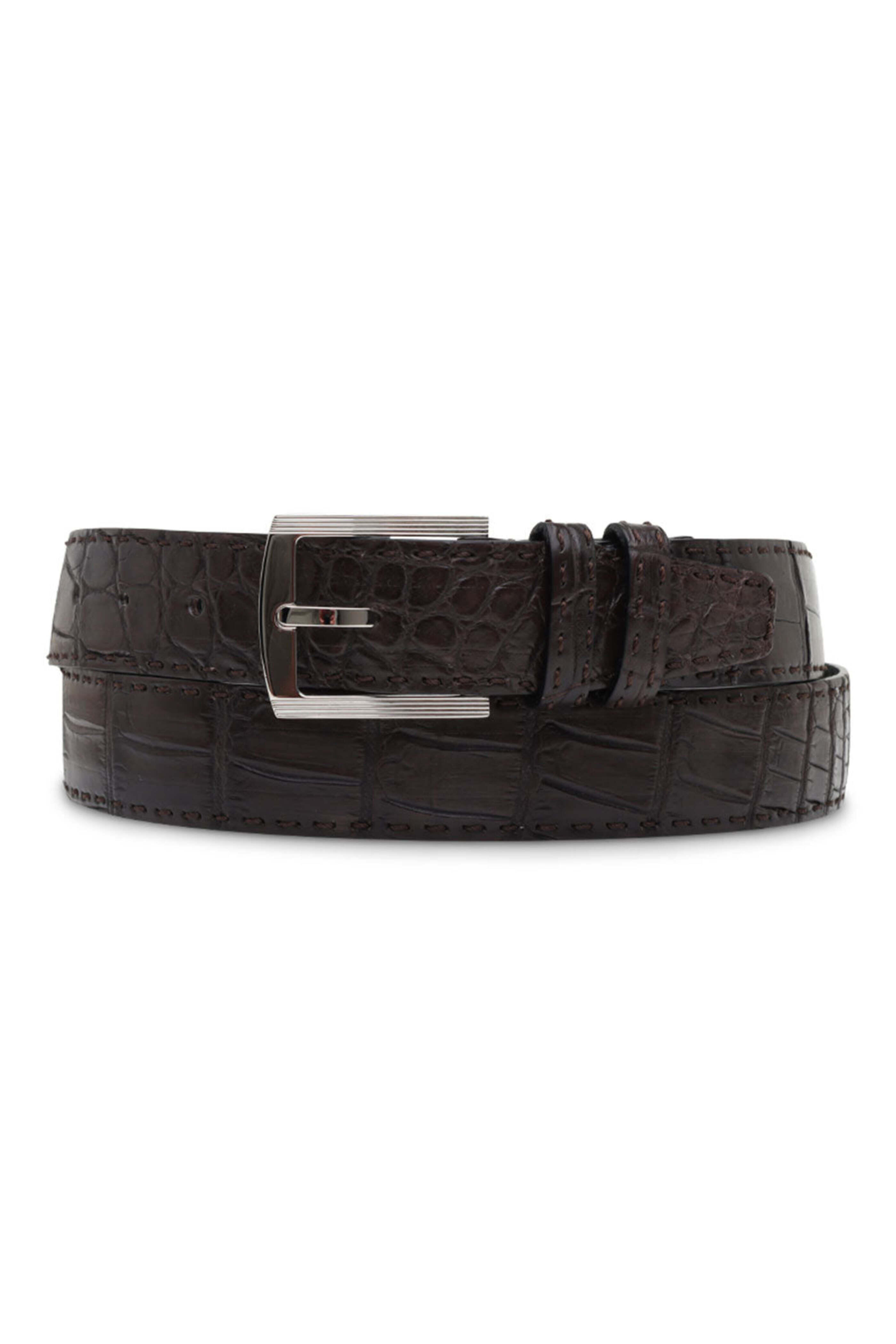 Kiton - Brown Belt in Chocolate