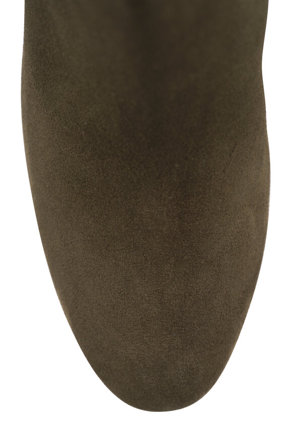 AGL Lynn Dark Green Suede Bootie, 60mm - view 4