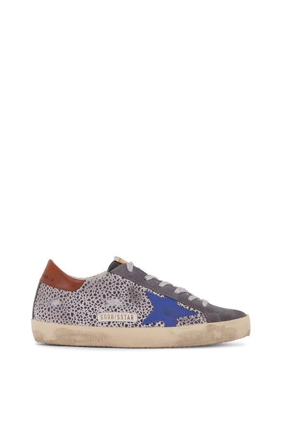 Golden Goose - Super-Star Dark Gray & Blue Low Top Sneaker